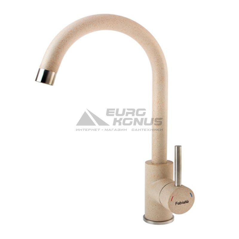 FABIANO Смеситель для кухни однорычажный FKM 39 SS Beige (8232.401.0236)